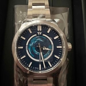 C63 TradeTime Brushed Steel Watch TradingView X Christopher Ward Limited 1/500